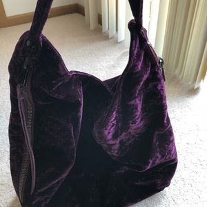 Rebecca Minkoff hobo bag- purple crush velvet